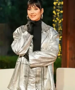Katy Perry Leather Coat