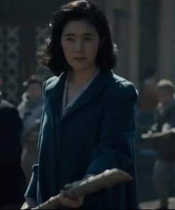 Pachinko Jung Eun-chae Blue Long Coat